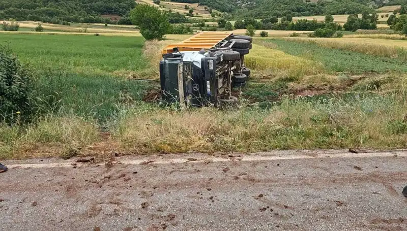 Tokat'ta Devrilen Kamyonda Hayatını Kaybeden Şoförün Son Anları