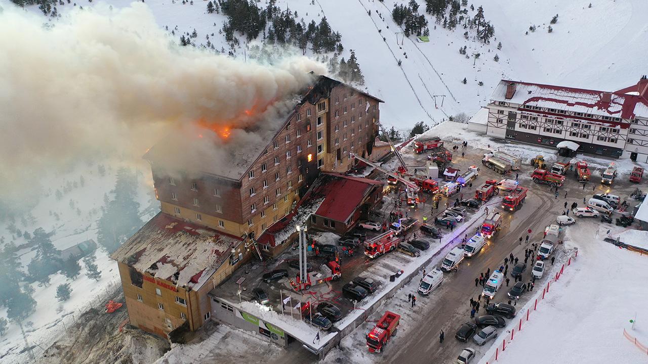 Kartalkaya Kayak Merkezi'nde Otela Yangını: 10 Ölü, 32 Yaralı